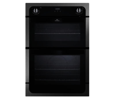 NEW WORLD NW901DOP Electric Double Oven - Black & Stainless Steel